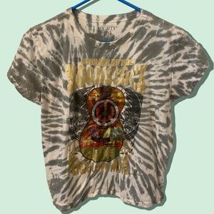 Tie Dye Woodstock Crop Top
